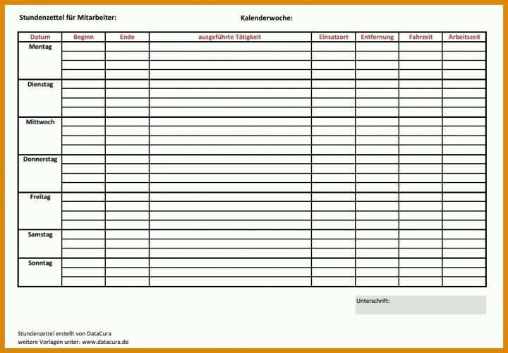 Unvergleichlich Stundenzettel Vorlage Openoffice 1052x731