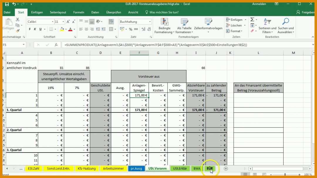 Einzigartig Flächenberechnung Excel Vorlage 1280x720