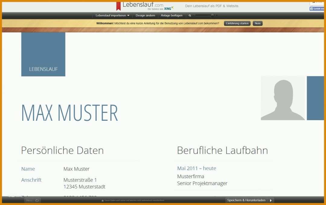 Einzahl Lebenslauf Vorlage Xing Login 1652x1039