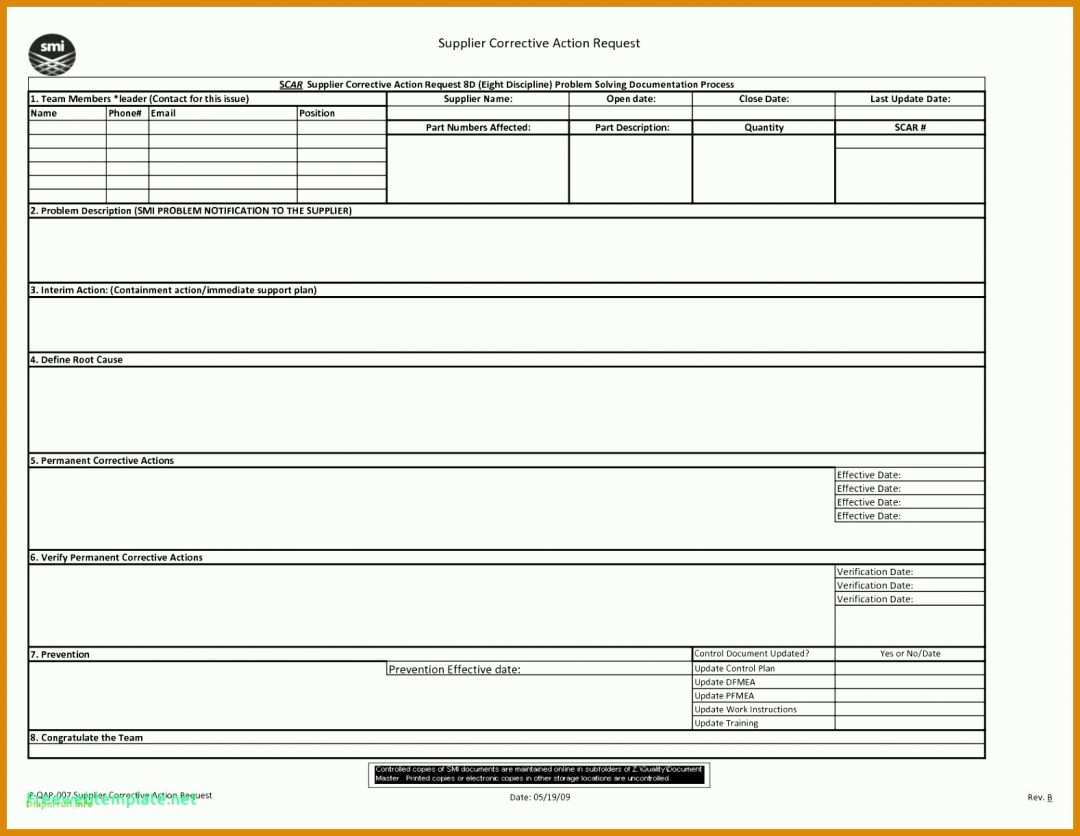 Modisch 8d Report Vorlage Pdf 1577x1220