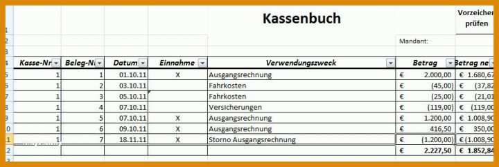 Kreativ Kassen Vorlage Excel 920x309