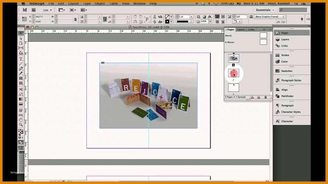 Allerbeste Portfolio Vorlage Indesign 1280x720