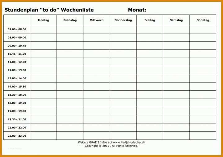 Ausgezeichnet Wochenplan Haushalt Vorlage 1169x826