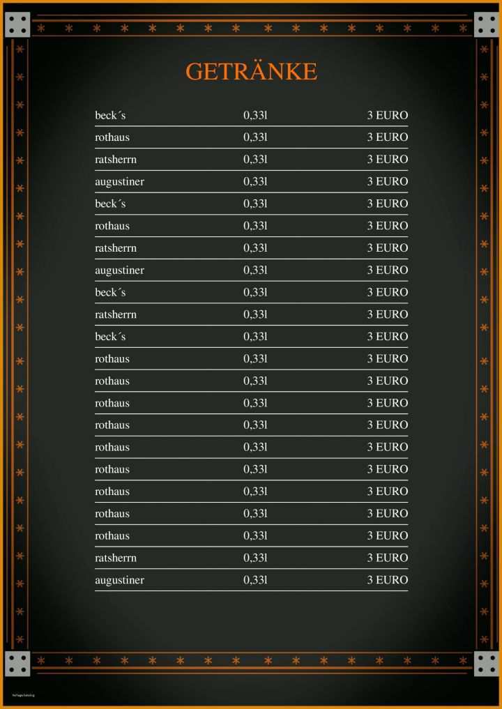Einzigartig Getränkekarte Vorlage Zum Ausfüllen 1653x2336