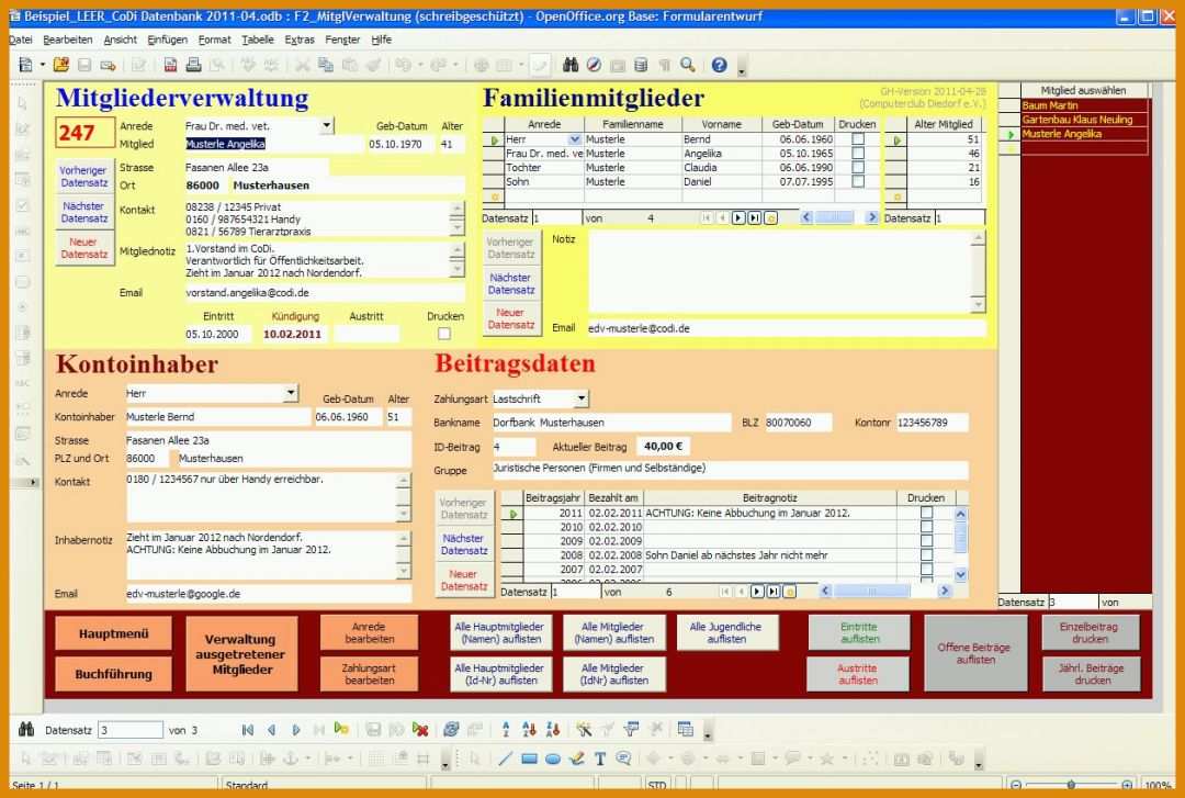 Rühren Access Materialverwaltung Vorlage 1260x848