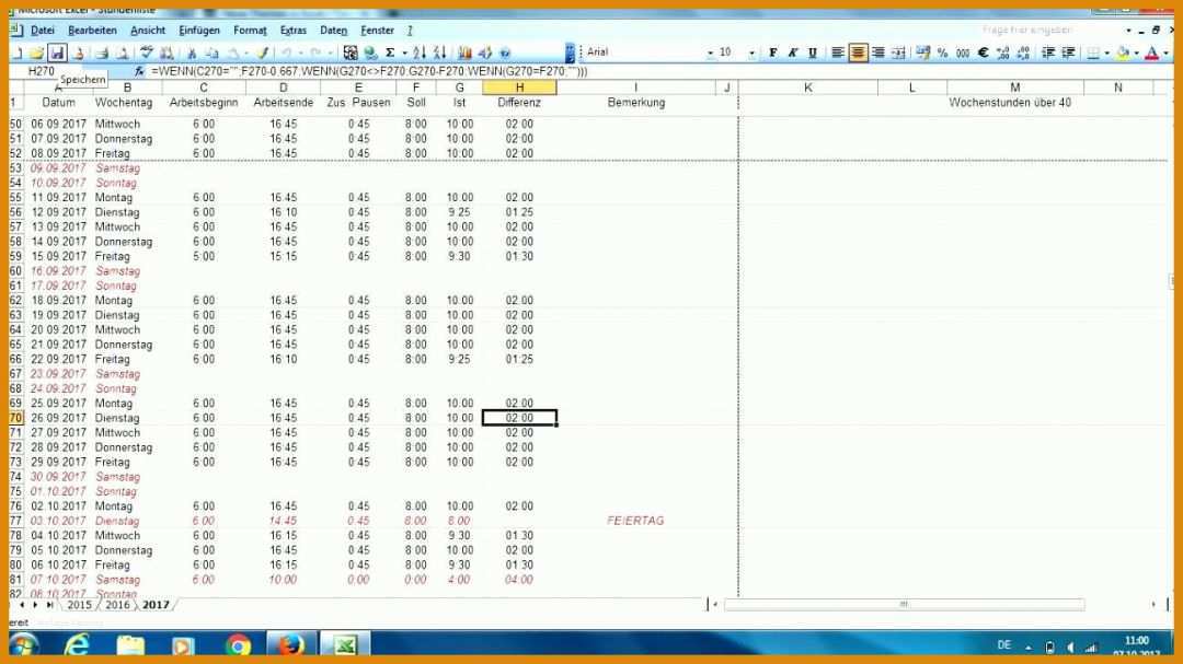 Erschwinglich Excel Arbeitsstunden Berechnen Vorlage 1297x729