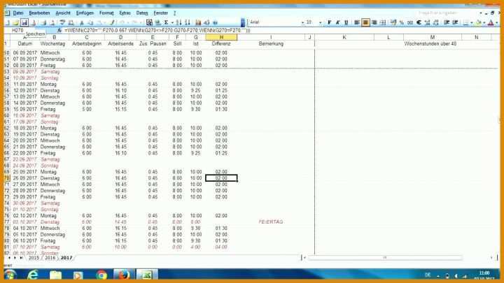 Toll Excel Arbeitsstunden Berechnen Vorlage 1297x729