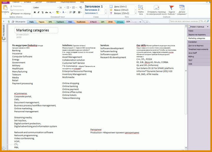 Singular Kanban Board Onenote Vorlage 1269x910