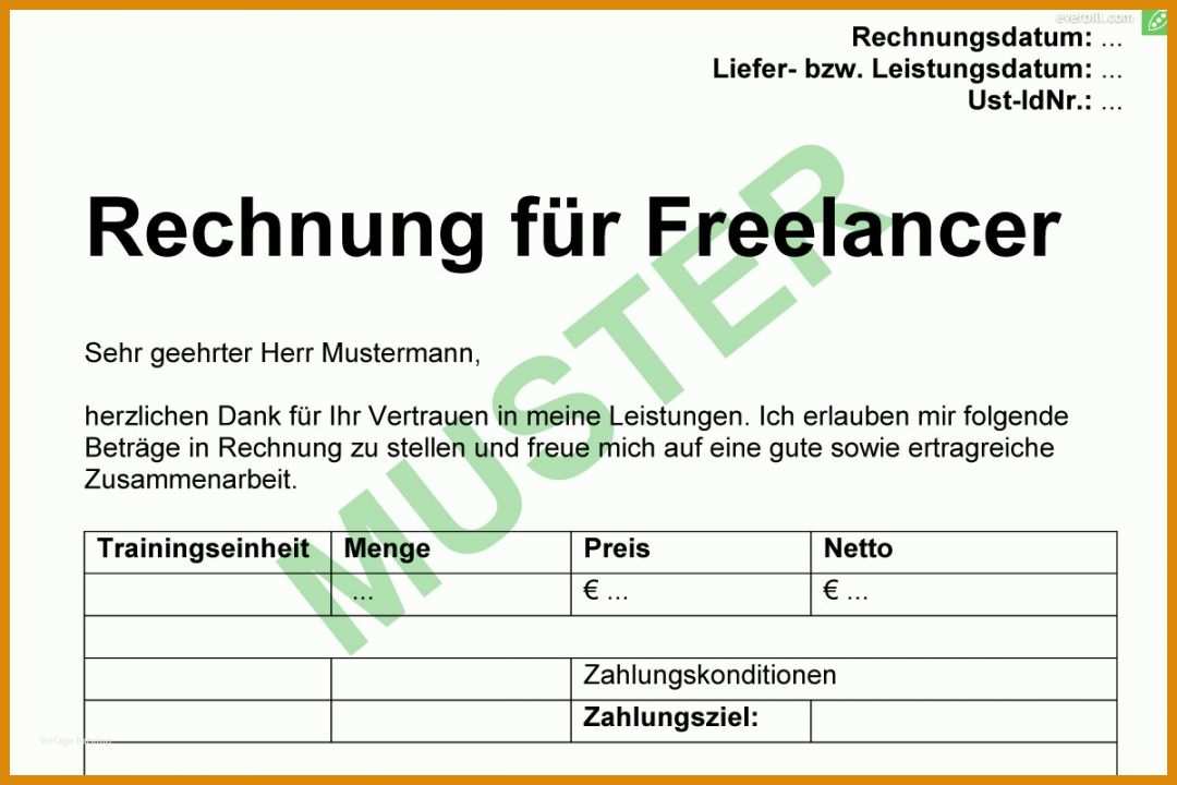 Ungewöhnlich Rechnung Freelancer Vorlage 1200x800