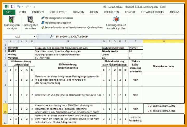 Ausgezeichnet Risikobeurteilung Vorlage Excel 800x542