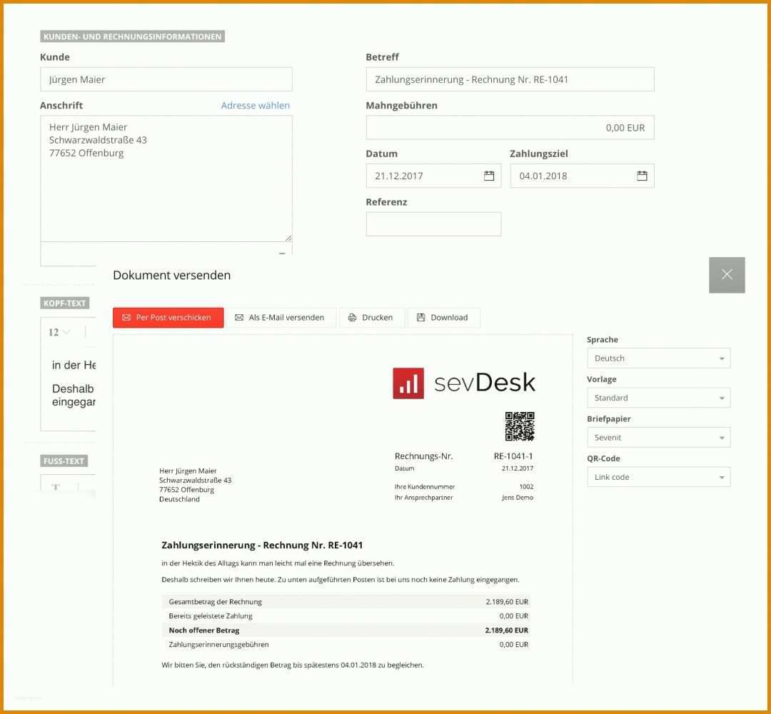Neue Version Sevdesk Rechnung Vorlage 2146x1988