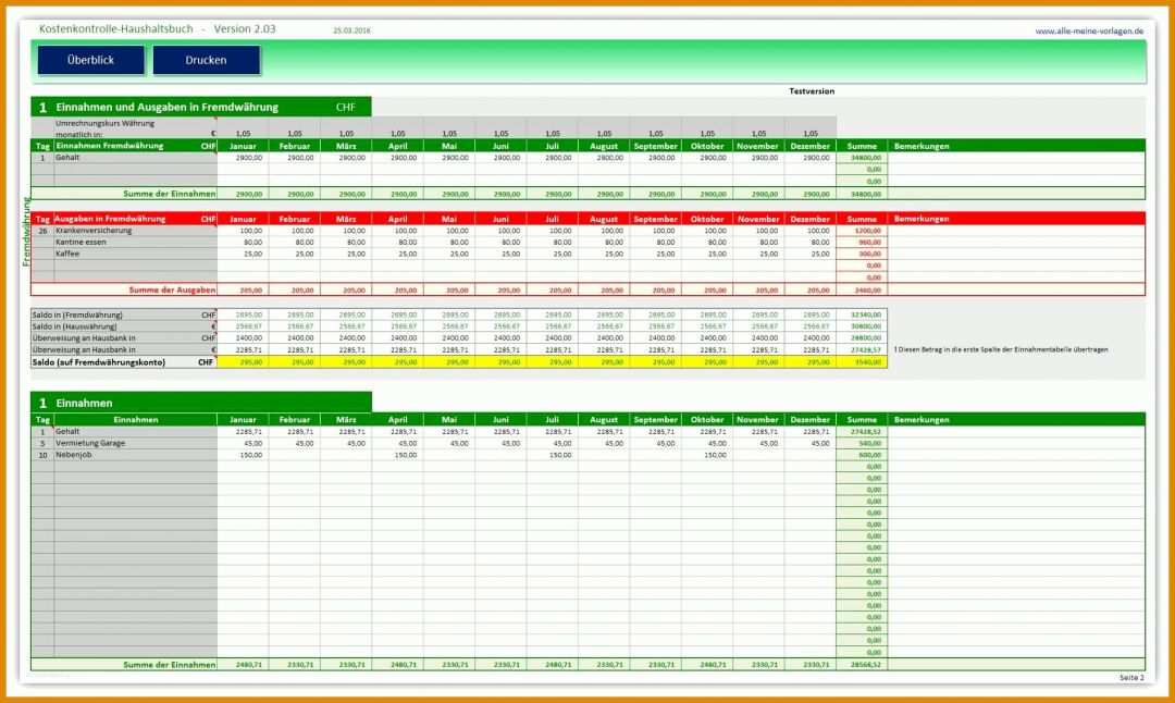 Atemberaubend Haushaltsbuch Excel Vorlage Kostenlos 2019 1900x1137