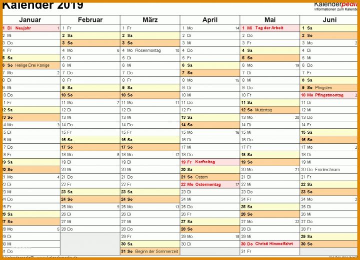 Hervorragen Kalender 2019 Vorlage 1303x943