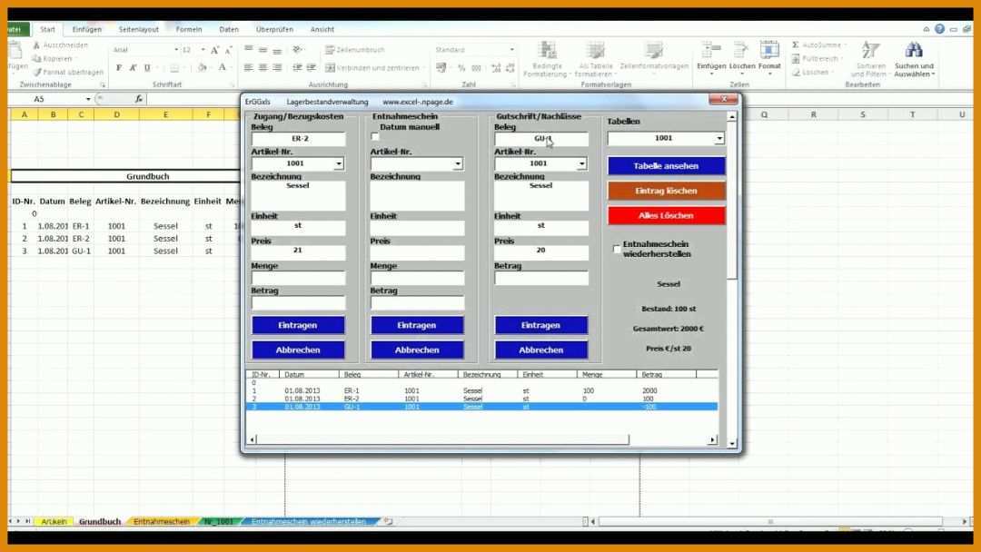 Außergewöhnlich Lagerverwaltung Excel Vorlage Gratis 1280x720