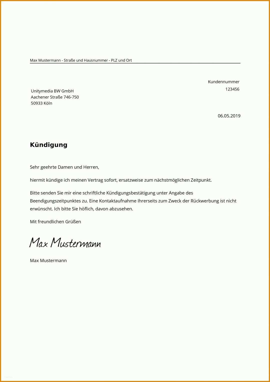 Neue Version Congstar Kündigen Vorlage Pdf 2480x3508