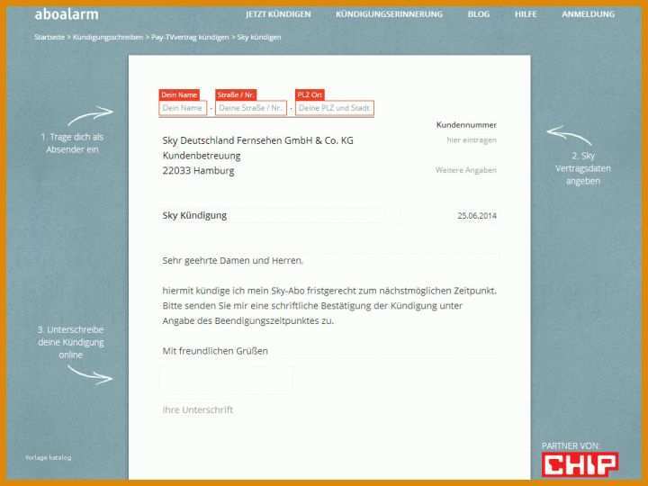 Unglaublich Sky Abo Kündigung Vorlage Pdf 1032x774