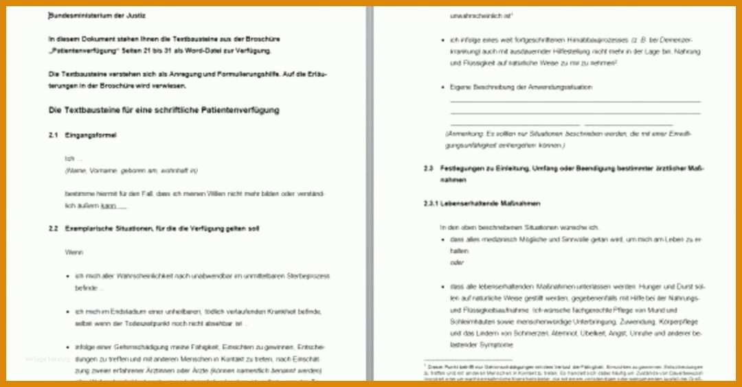 Faszinierend Vorlage Patientenverfügung Pdf 1200x627