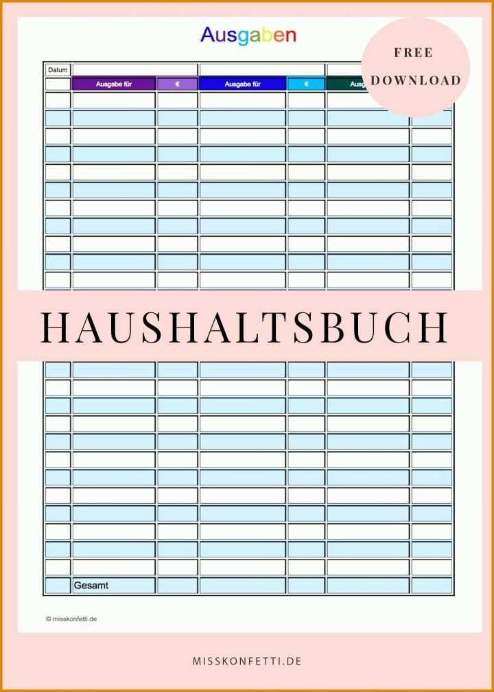 Überraschen Haushaltsbuch Führen Vorlage 2000x2800