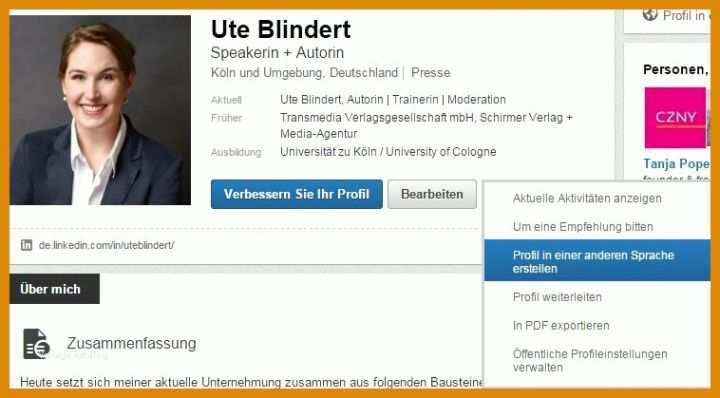 Allerbeste Linkedin Zusammenfassung Vorlage 758x419