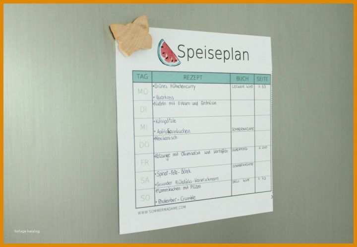 Neue Version Speiseplan Erstellen Vorlage 1024x707