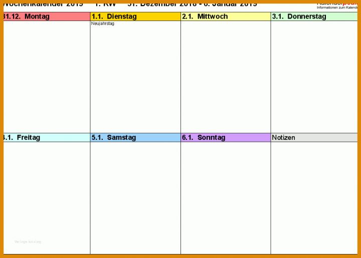 Phänomenal Wochenkalender Kinder Vorlage 998x714