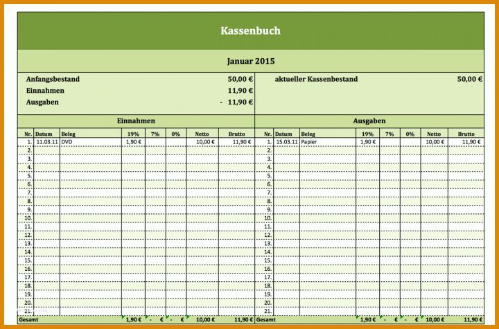 Unglaublich Kassen Vorlage Excel 1200x792