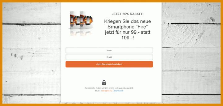 Unvergesslich Landing Page Vorlage 950x453