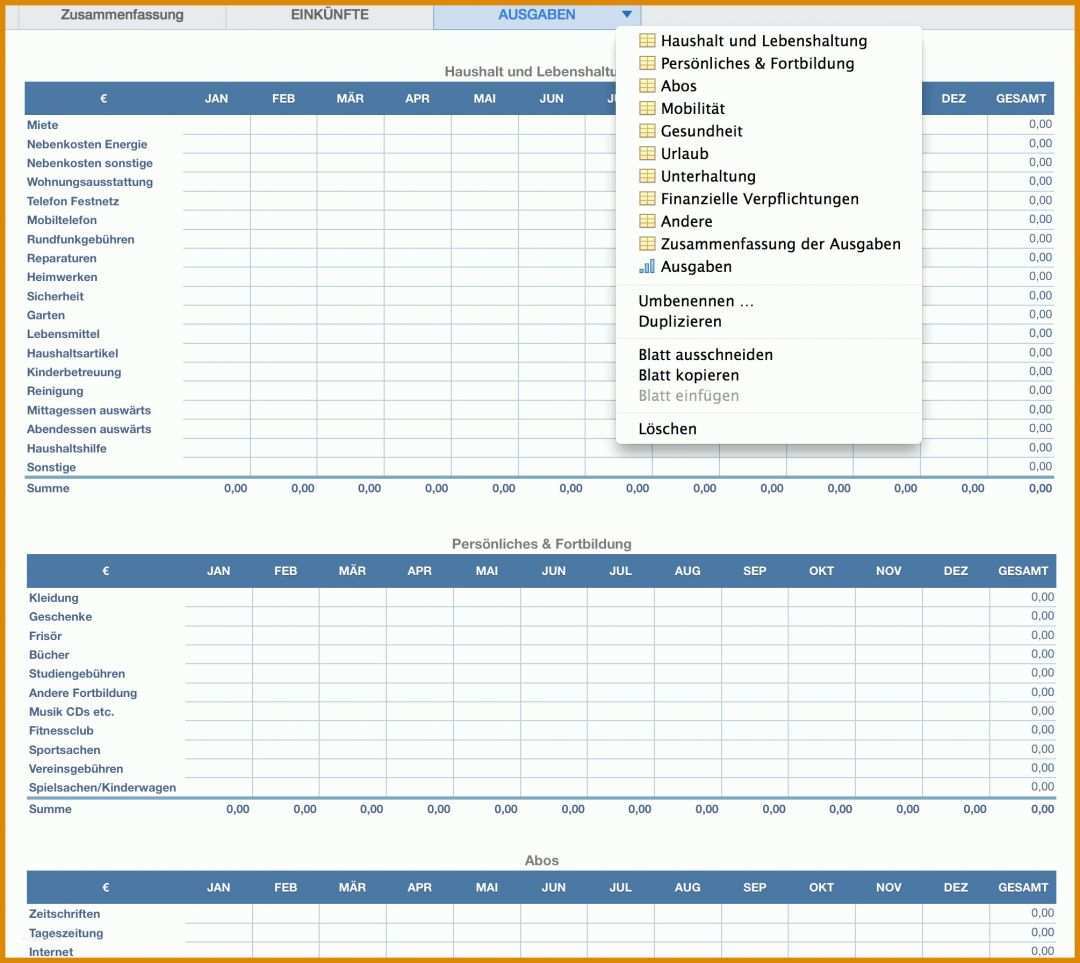 Exklusiv Numbers Vorlagen Finanzen Kostenlos 2010x1792