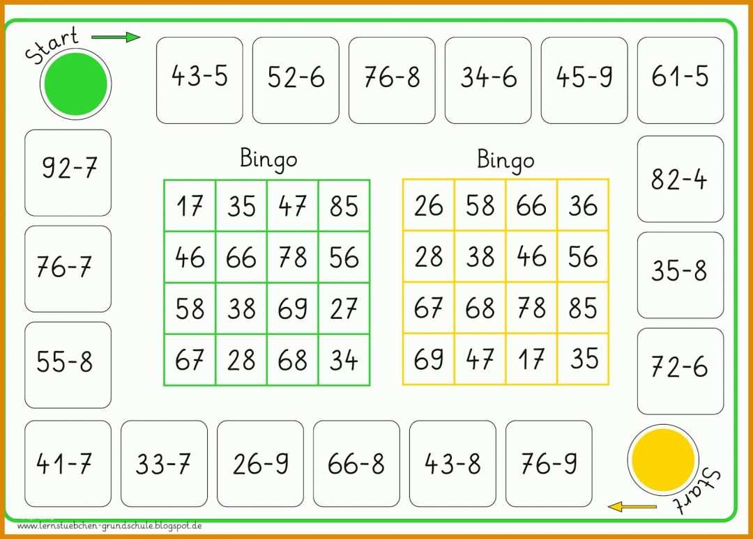 Ungewöhnlich Mathe Bingo Grundschule Vorlage 1600x1146