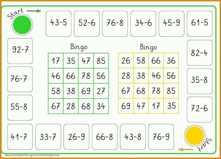 Unglaublich Mathe Bingo Grundschule Vorlage 1600x1146