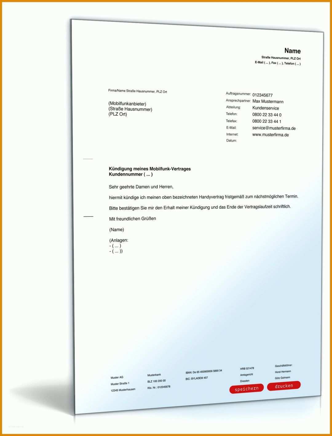 Limitierte Auflage Handy Vertrag Kündigen Vorlage 1600x2100