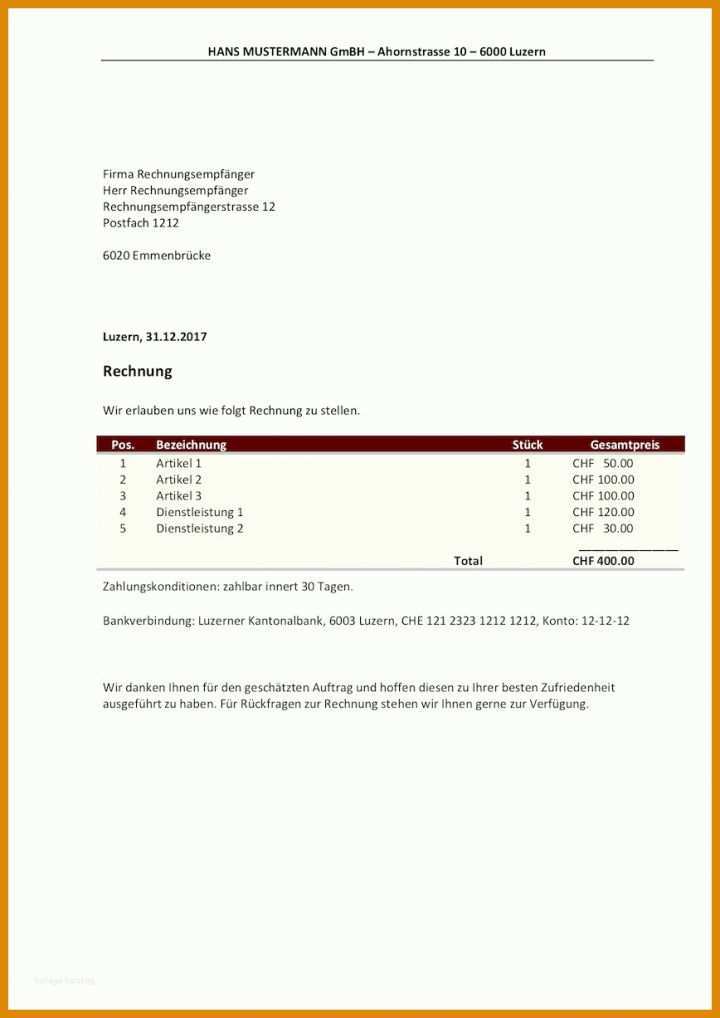 Modisch Rechnung Ausstellen Als Privatperson Vorlage 868x1227