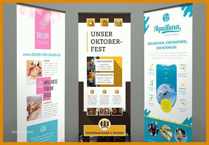 Außergewöhnlich Roll Up Design Vorlagen 720x500