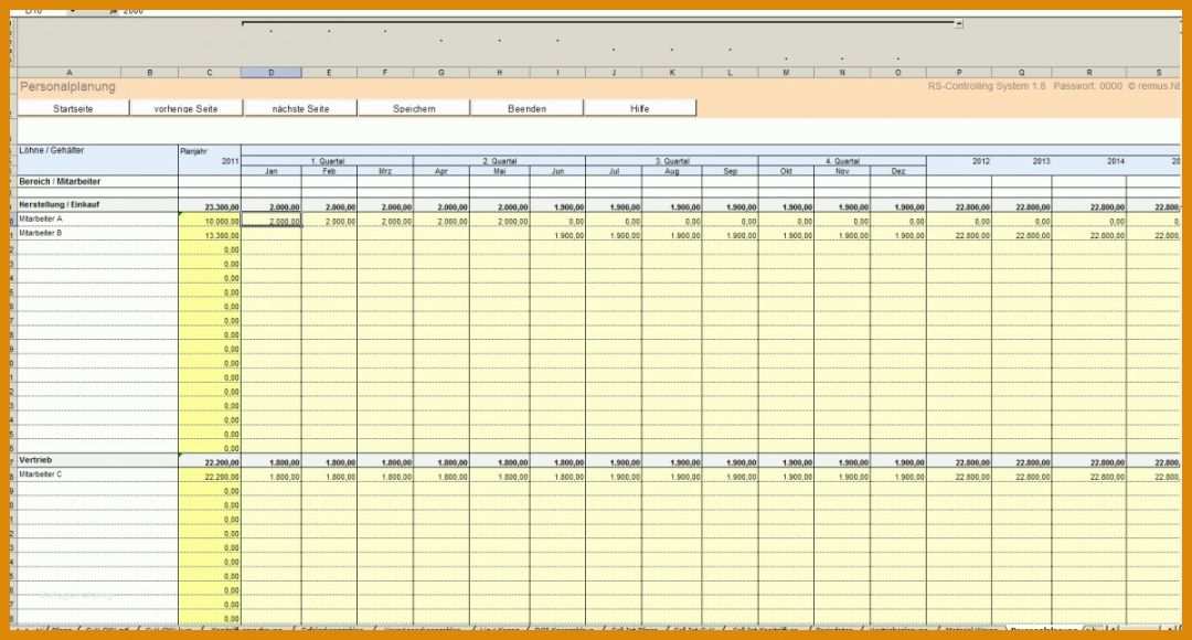 Überraschend Personalplanung Excel Vorlage Kostenlos 1200x644