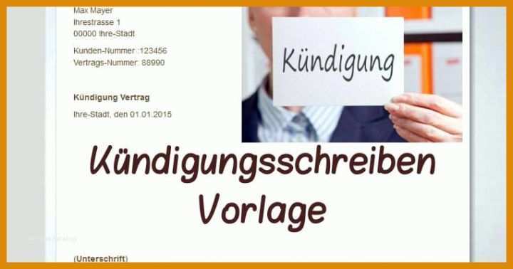 Einzahl Kündigungsschreiben Postbank Vorlage 762x400